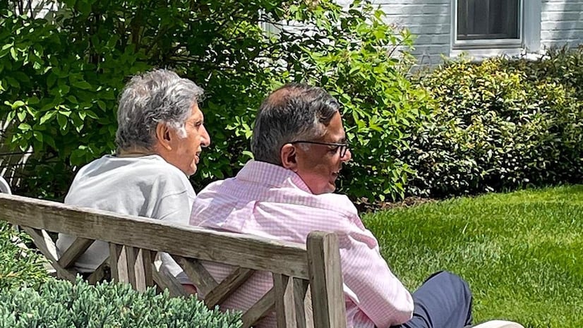 Ratan Tata (left) and N Chandrasekaran (right) | Image: N Chandrasekaran LinkedIn