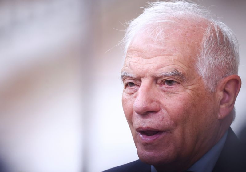 © Reuters. European Union foreign policy chief Josep Borrell attends a European Union leaders summit in Brussels, Belgium October 17, 2024. REUTERS/Johanna Geron/