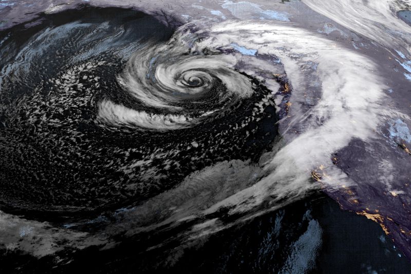 © Reuters. A low pressure storm system known as a 